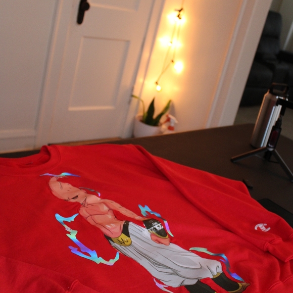 NWT Champion Rainbow Reflective champion reworked majin buu sweater - Picture 5 of 7